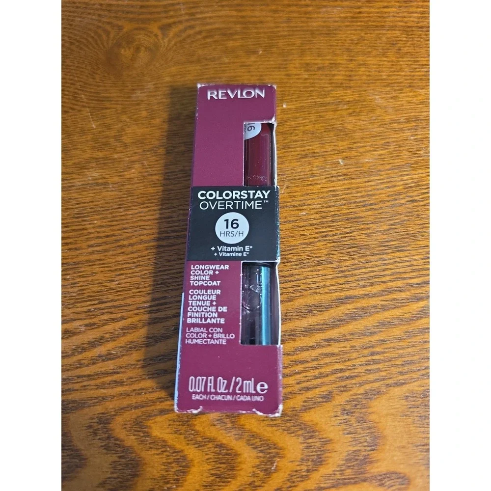 Revlon ColorStay Overtime Lipcolor‎ - 500 Limitless Black Cherry, 0.07 Fl Oz